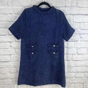 Shop The Mint Navy Tweed Classic Chic Elegant Ask You Out Shift Dress Size XL